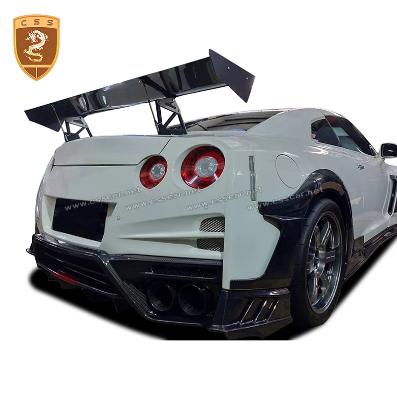 High Quality Carbon Fiber front bumper rear bar Side skirts Engine Spoiler Car Styling For NISSAN GTR R35 Fiberglass Body kits