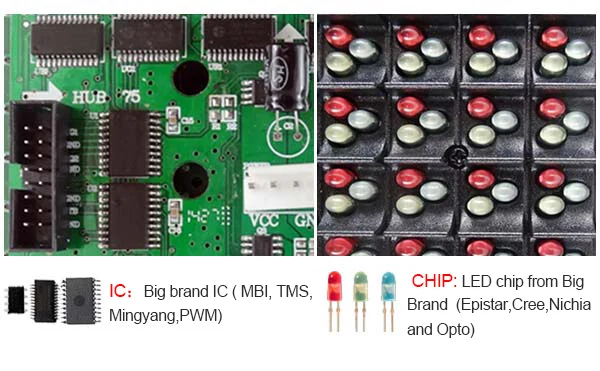 LED Display Module DIP P10 Outdoor 160X 160mm