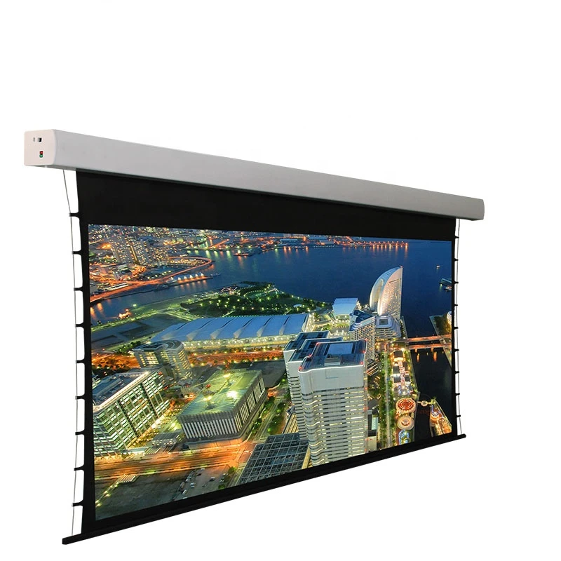 

16:9 High Class Tab-tensioned Motorized Intelligent Electric Projection 4K Cinema Screen for Home Theater Projector