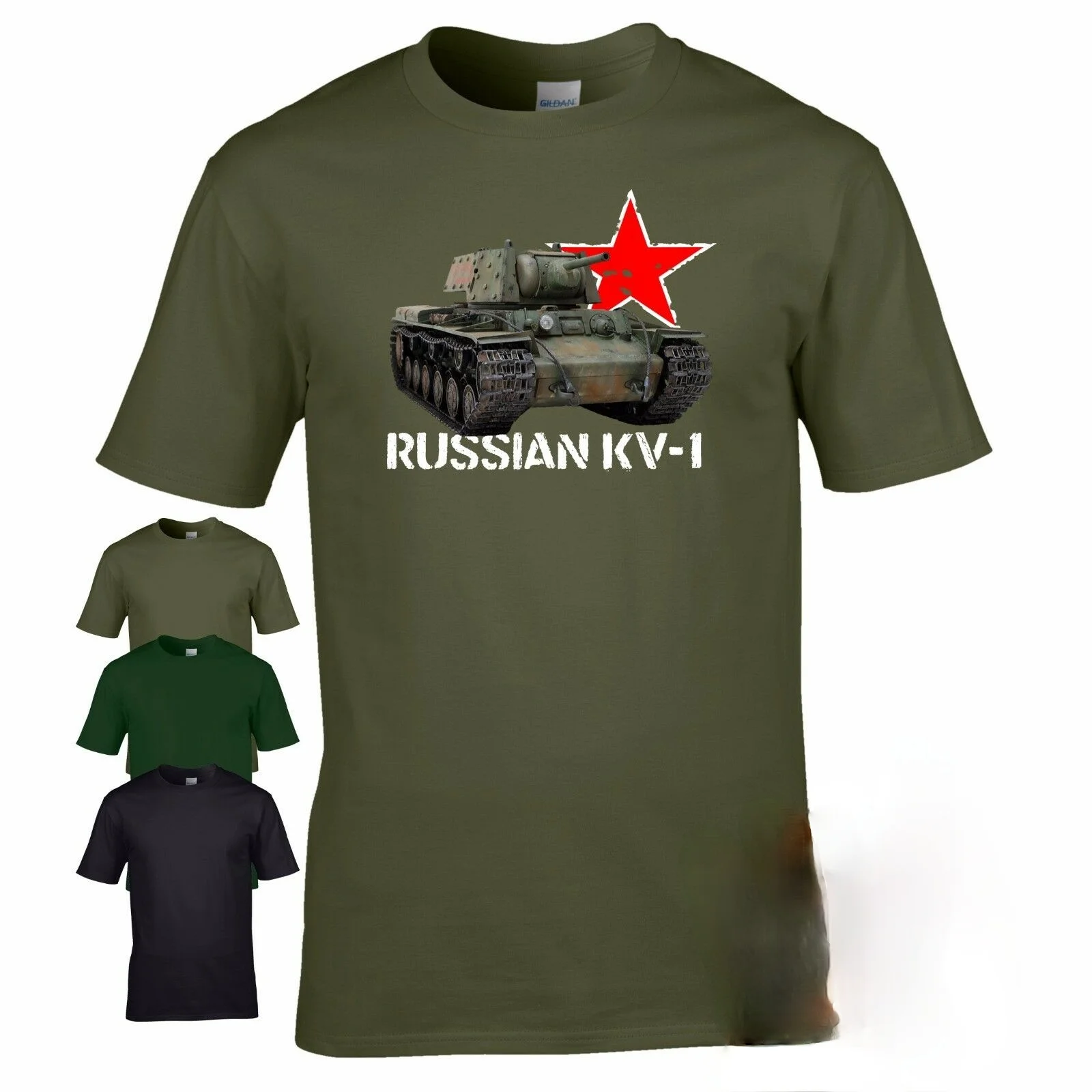 Russian KV 1 tank WW2 military armour Men T-shirt World of war Tanks