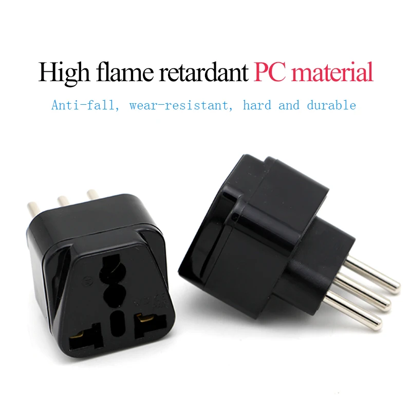 3-Pin IT ปลั๊กแปลง Universal UK/US/EU/AU To อิตาลีมิลานชิลีวาติกันอิตาเลี่ยนปลั๊กอะแดปเตอร์ไฟ AC Converter