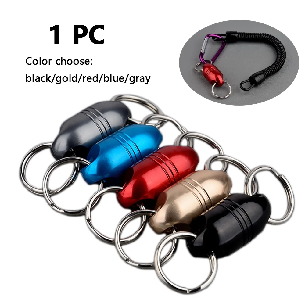 1PC 3.6Kg Magnet Pull-force Magnetic Powerful Keychain Detachable Key Chain with Rope and Buckle Which has 5Colors to Choose for