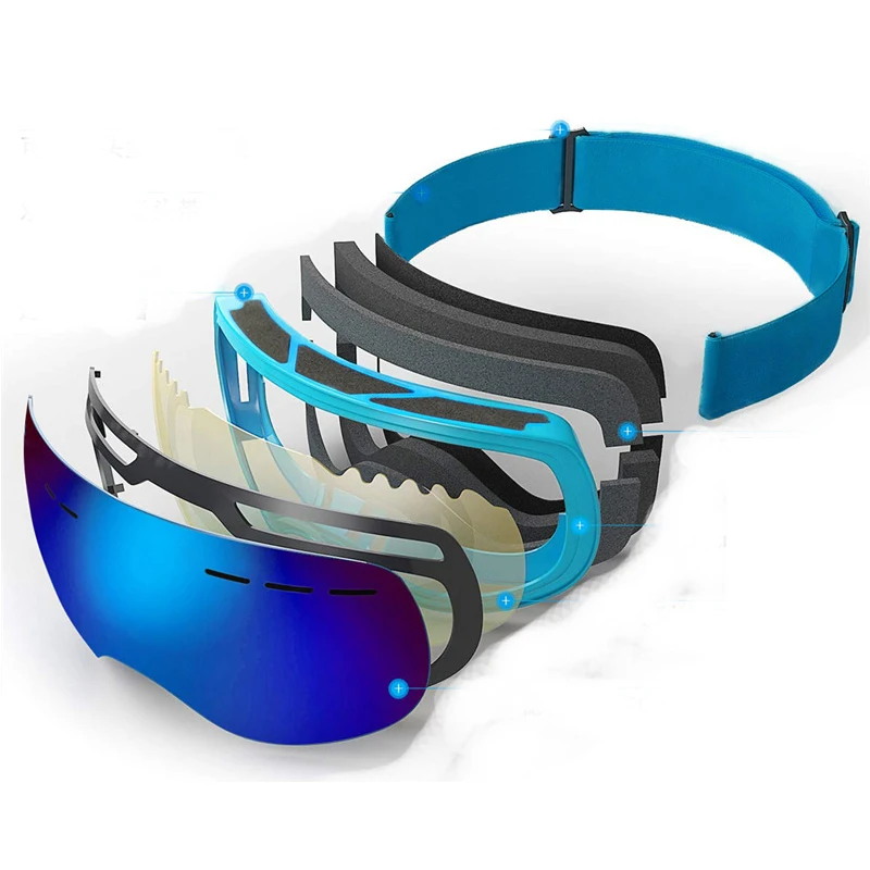 Snowboarden Ski Gläser Mann Frauen Anti-nebel Premium Schnee Ski Brille UV Schutz Winter Sport Winddicht Brille Gafas Ski