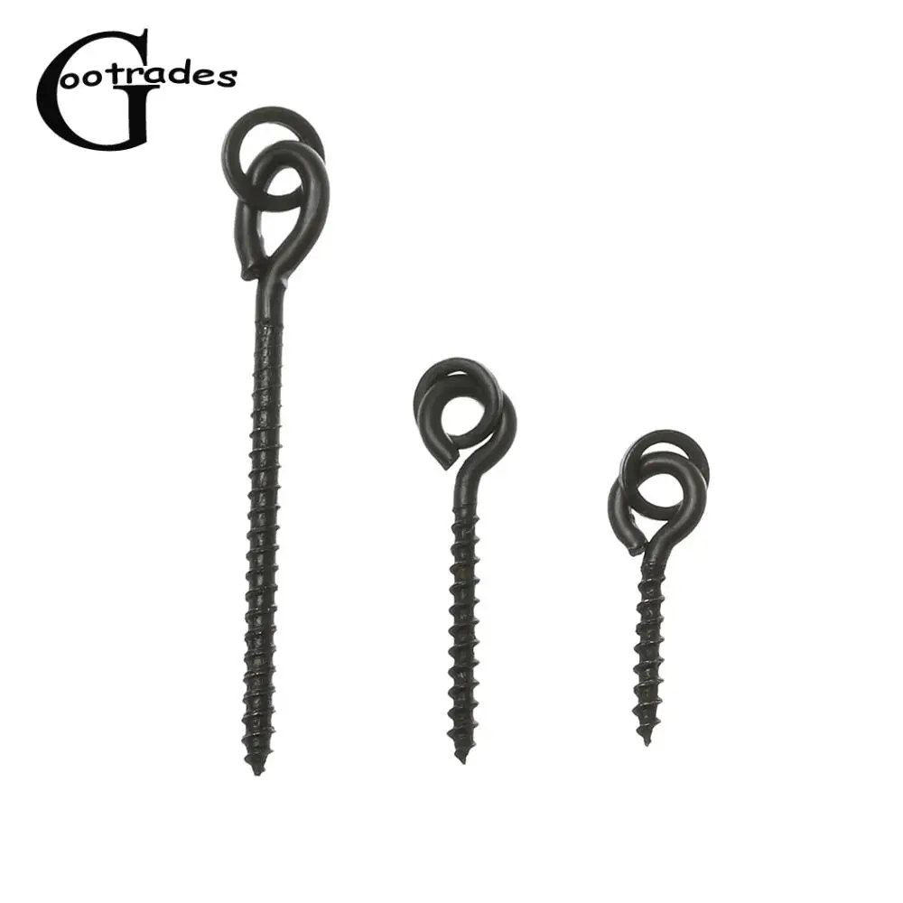 20pcs Carp Fishing Chod Boilie Screw with Ring Pop Up Peg Pellet Holder Bait Stop Terminal Tackle 12mm/16MM/26mm