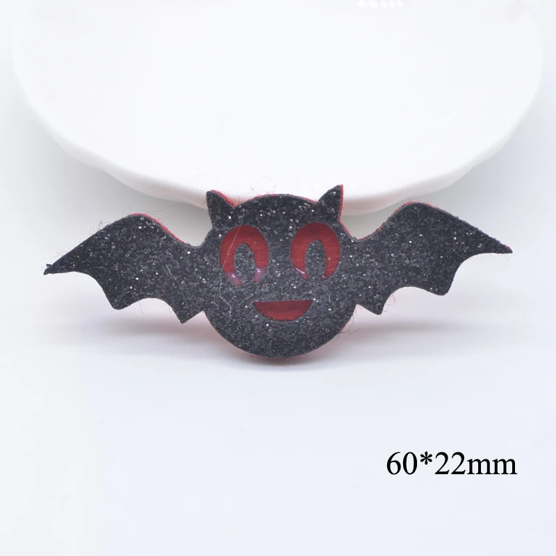 10Pcs Cartoon Ghost Skull Bat Pumpkin Lobster Applique for DIY Clothes Hat Patches Halloween Headwear Hair Clips Bow Accessories