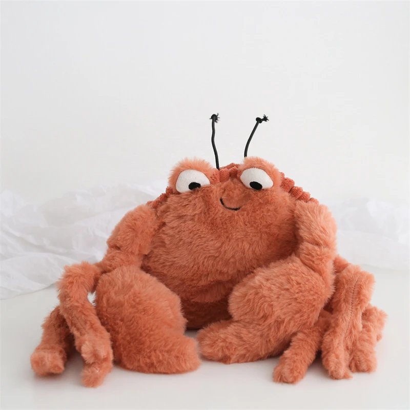 Crispin Crab Plush Toys British Style Long Plush Crab Dolls Stuffed Animal Plushies Appease Doll For Baby Birthday Gifts Kids