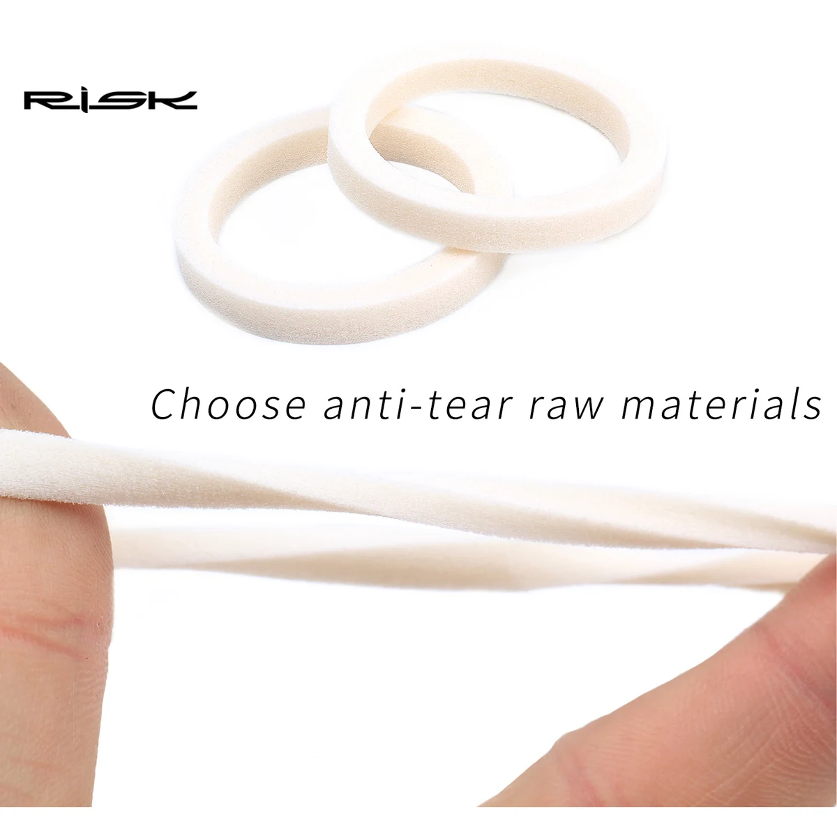 2 Joints En Mousse étanches Pour Fourche De Vélo MTB – Diamètre 35mm, Blanc, éponge Huilée