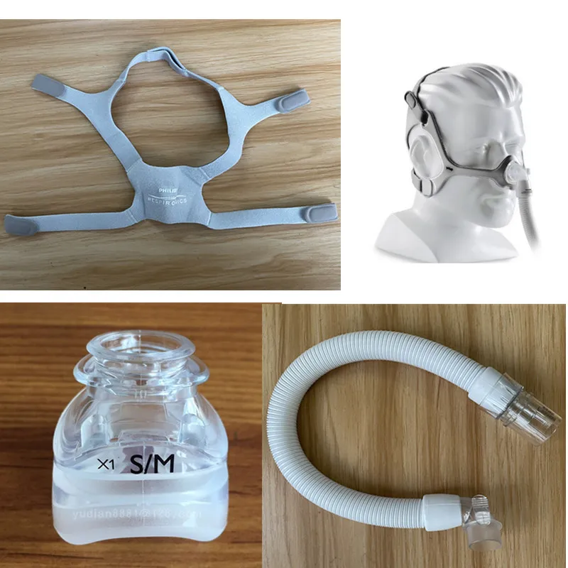 CPAP Accessories for Philips Wisp Nasal Mask-- Headgear, Cushions Sizes S/M, L, XL,Short Tube，Only Parts Not A Full Set