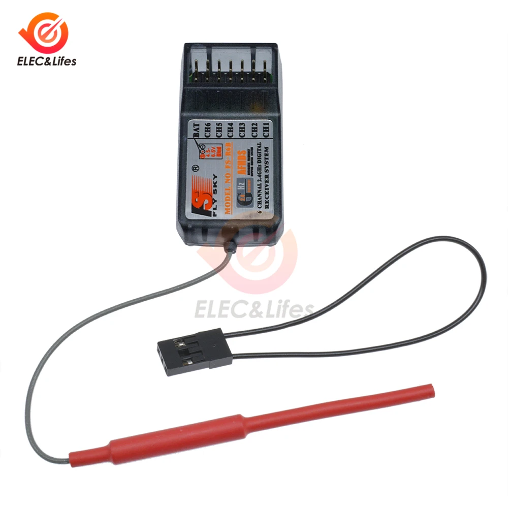 FLYSKY FS-R6B 2.4G 6CH AFHDS استقبال ل FLYSKY FS-i6 FS-i10 FS-T6 FS-CT6B TH9X RC طائرة FPV سباق Drone الارسال #6