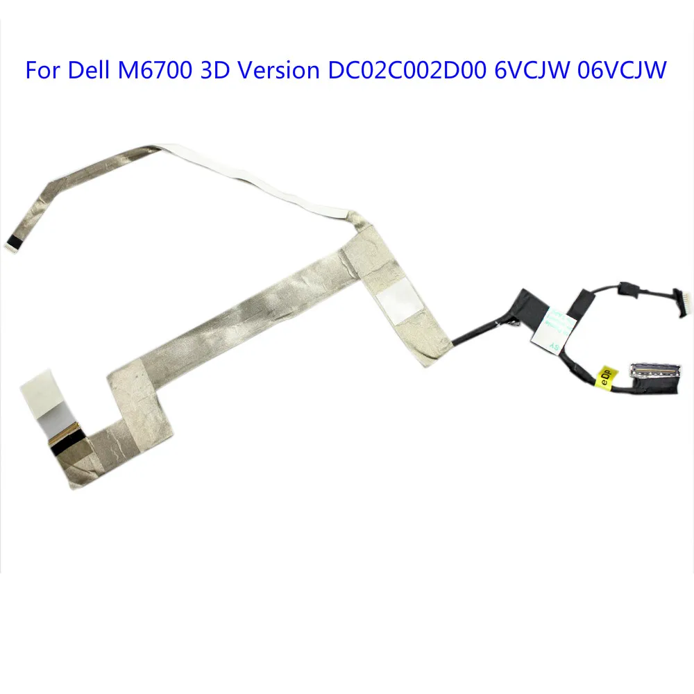 

40PIN For Dell M6700 3D Version DC02C002D00 6VCJW 06VCJW LCD Cable Screen Wire