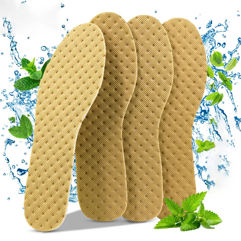 Solette deodoranti alla menta traspiranti morbide scarpe comode Pad per uomo donna raffreddare respirare liberamente piedi per la salute inserire suole