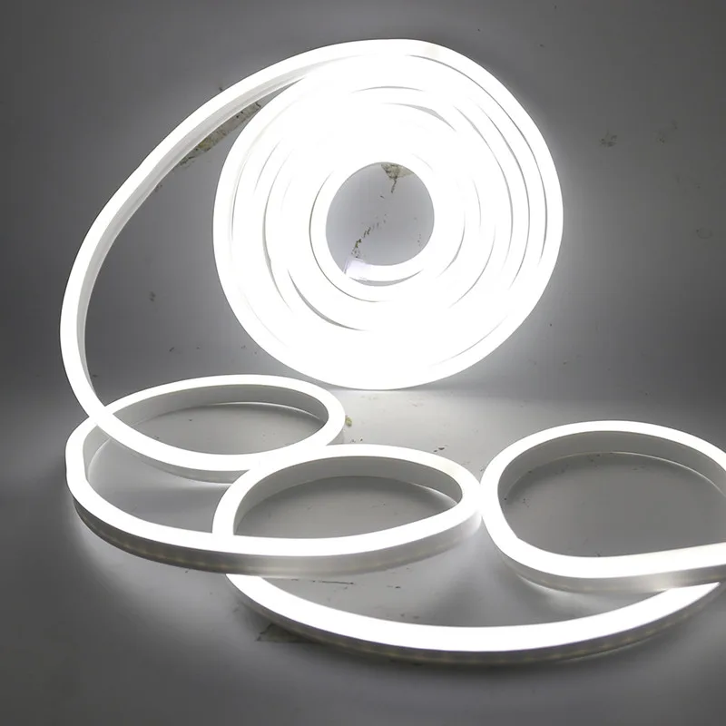 Imagem -04 - Tira de Néon ue 220v Impermeável Jardim ao ar Livre Iluminação Branco Branco Quente 2835 120leds m Fita Flexível Led Strip Noite Lâmpada