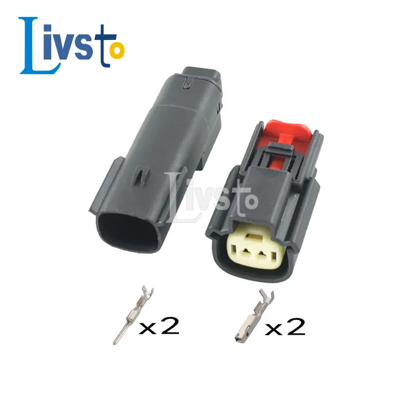 5 Set 2 Pin 33481-0201 33471-0201 Molex Auto Lamp Socket Waterproof Temperature Sensor Connector For BUICK Excelle Verano