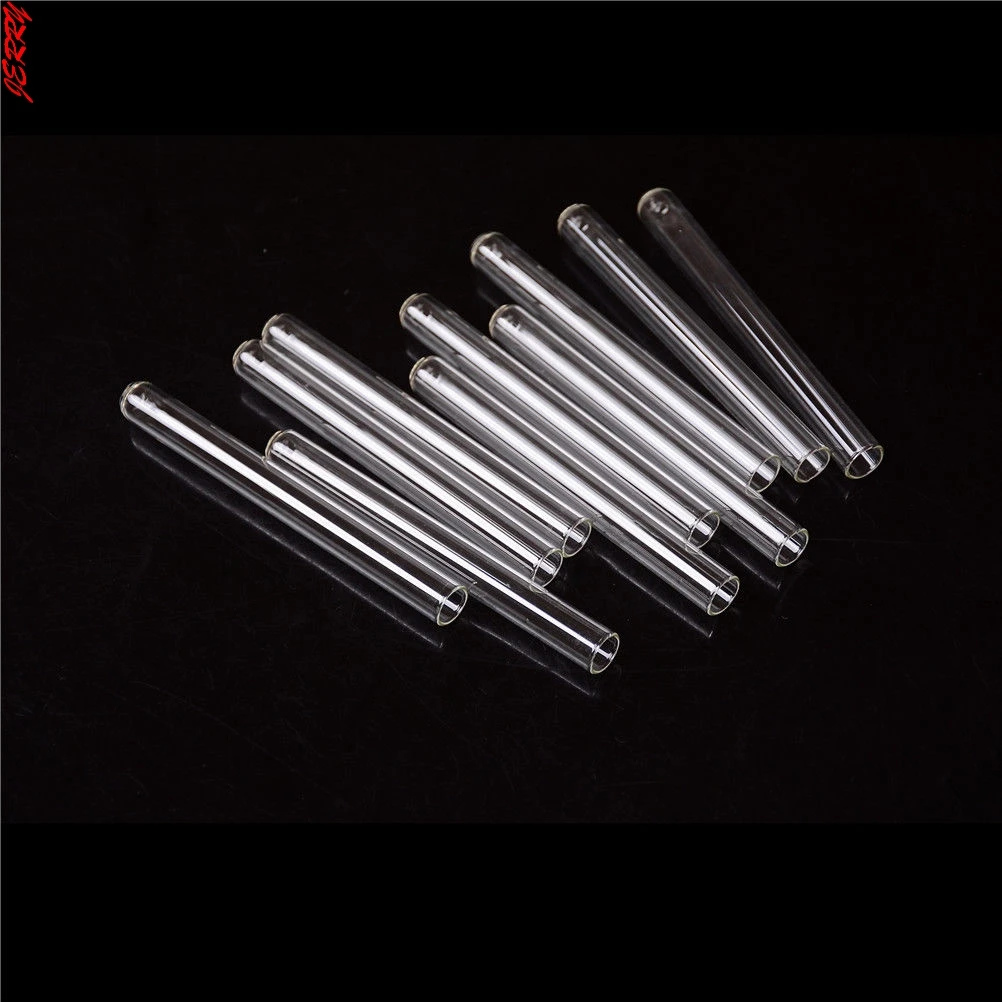 New 10pcs/batch Transparent Pyrex Glass Blow Tube 100mm Long Thick Wall Test Tube 10*100mm