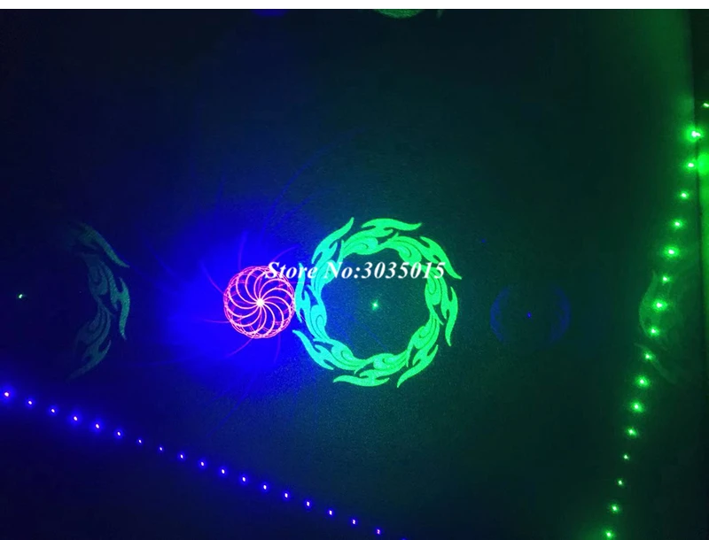 6 Lens Scanning Laser Light DMX RGB Full Color Laser Light Home Party DJ KTV Nightclub Projector Great Effects Stage Lighting