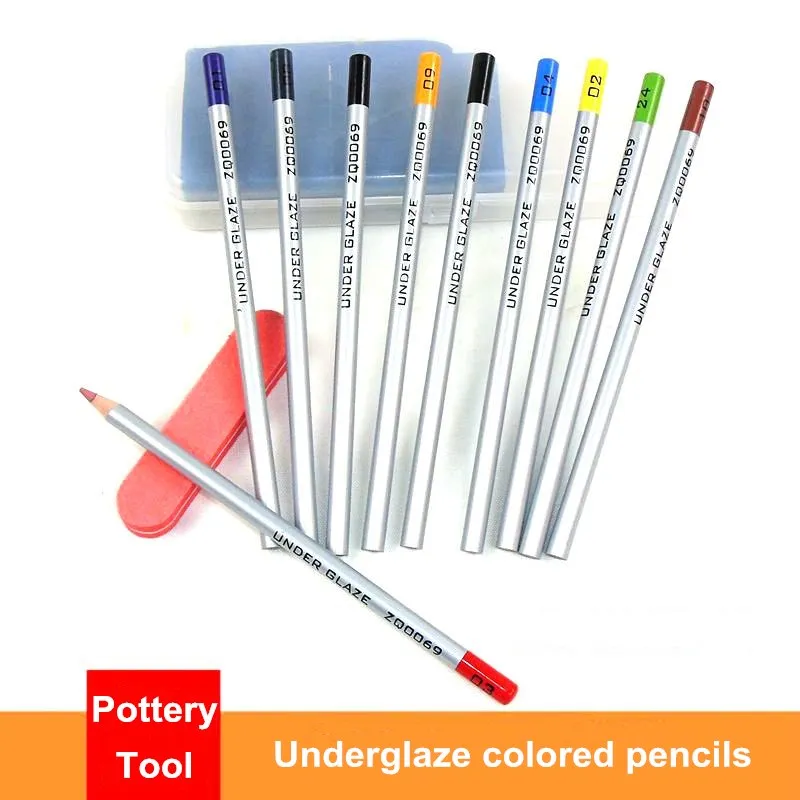 Ceramic Art Underglaze Colored Pencils DIY Handmade Ceramic Hand-painted Glaze Chalk Pottery Painting and Coloring Tools