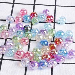 6/8/10mm Multicolor Optional Acrylic Plastic Translucent Round Beads For DIY Jewelry Making Necklace Bracelet Accessories