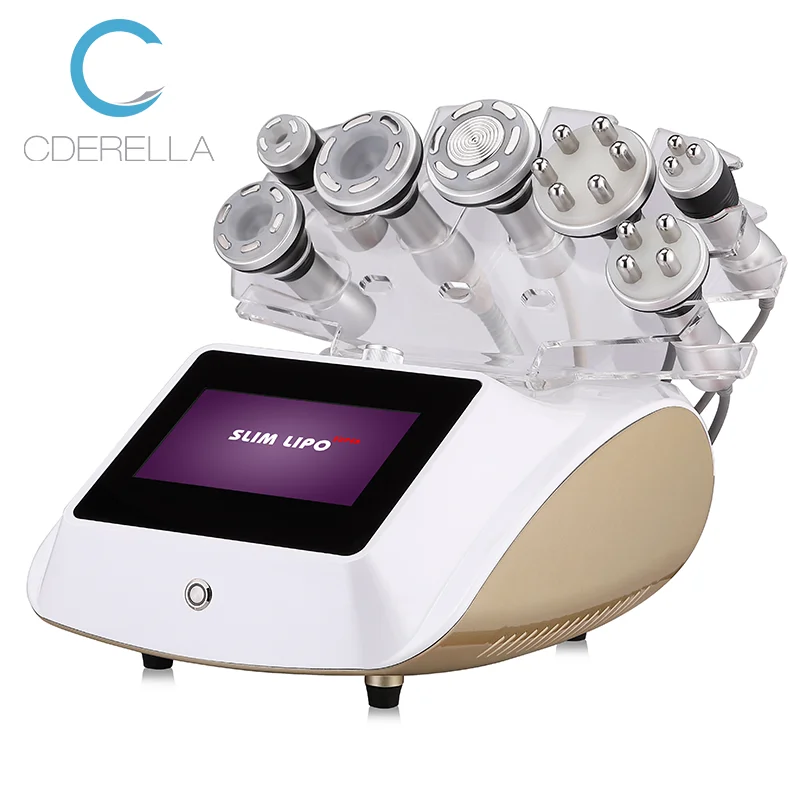 40K 7 in 1 Cavitation Vacuum Body Slimming Machine Vacuum Ultrasound Body Shaping Weight Loss Device 1 Year Warranty