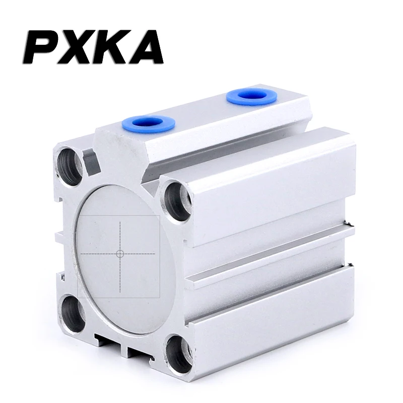 Thin Cylinder Mini sda40/50/63 Mini High Thrust Pneumatic Square Cylinder Adjustable Stroke