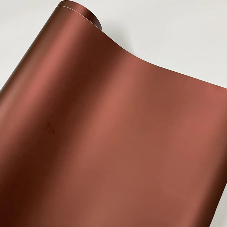 Brown Matte Chrome Metallic Vinyl Coffee Satin Vinyl Film Car Wrap Sticker Bubble Free Motorbike Scooter Car Wrapping Decal