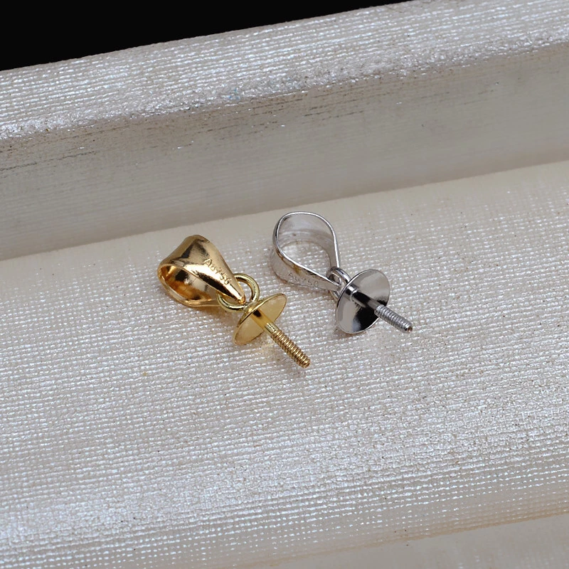 Hot Cheap Classical Real AU750 18K Gold Pendant Mountings Findings Jewelry Settings Accessories Parts for Pearls Beads Stones