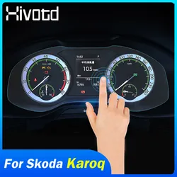 Hivotd For Skoda Karoq 2023 2024 Accessories Interior Front Dashboard Panel Screen Film Cover Car Styling Replacement Part