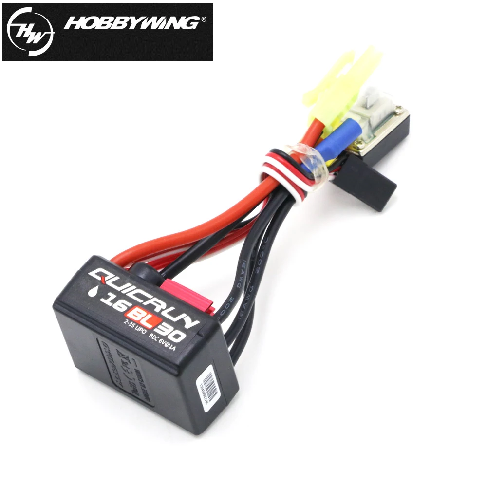 Hobbywing QuicRun 16BL30 30A 2-3S Brushless Sensorless Waterproof ESC For RC 1/16 1/18 Touring Car/ Buggies/ Monster Truck