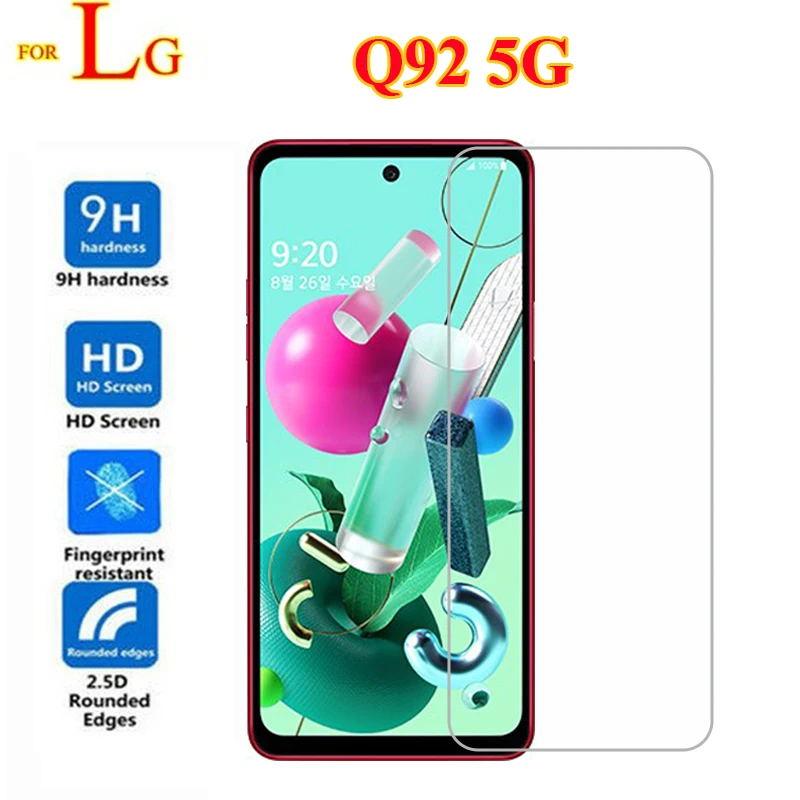 Tempered Glass for LG Q92 5G Glass Screen Protector 9D Protective Glass Film for Templado LG Q92 Q 92 2020 Pelicula de vidro