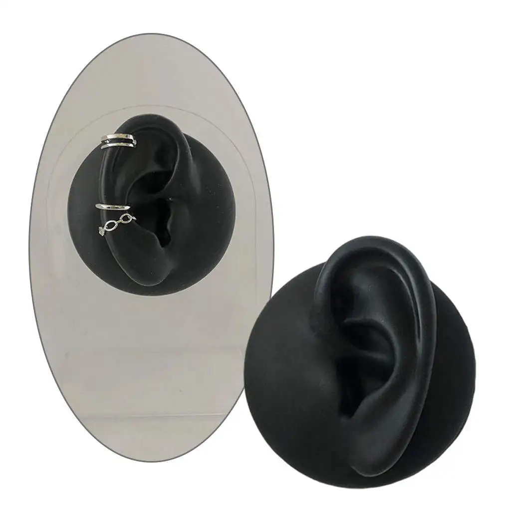 Simulation Ear Model Silicone Hearing Supplies Smooth Flexible Practice Piercings Relaxing Props for Jewelry Display Ear Massage image 2