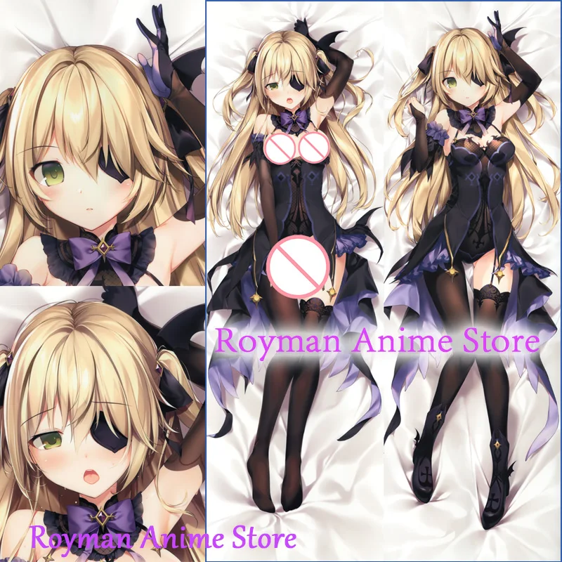 

Dakimakura Anime Fischl Genshin Impact Double Sided Print Life-size Body Pillow Cover