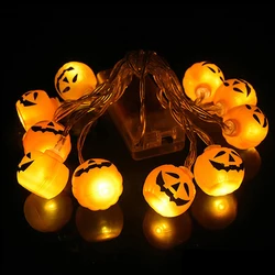 10LED Halloween Kürbis Spinne Bat Schädel String Lichter Lampe DIY Hängen Horror Halloween Dekoration Für Home Party Liefert