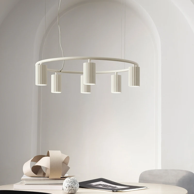 

Postmodern Ring Chandelier Nordic Modern Lamps Ins Lamp Living Room Headlight Clothing Store Lamp Cross-border LED Chandelier