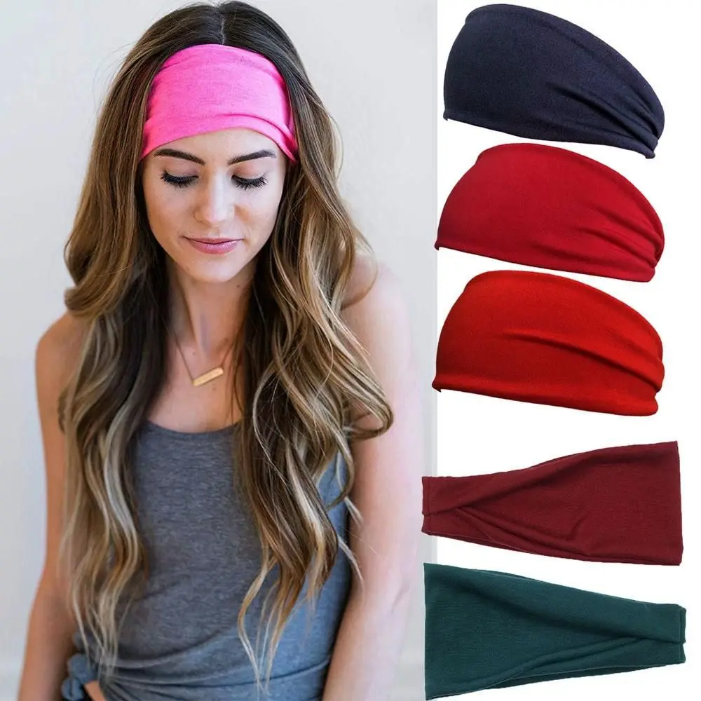 

Men and Women Absorbent Accessories Yoga Hair Bands Sport Sweat Headband Cycling Head Band Athlete Sweatband