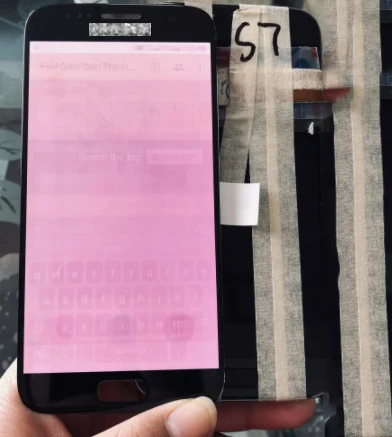 Burn Shadow For Samsung S7 G930 LCD Display Touch Screen With Frame Digitizer Assembly For Samsung G930 G930F LCD Screen