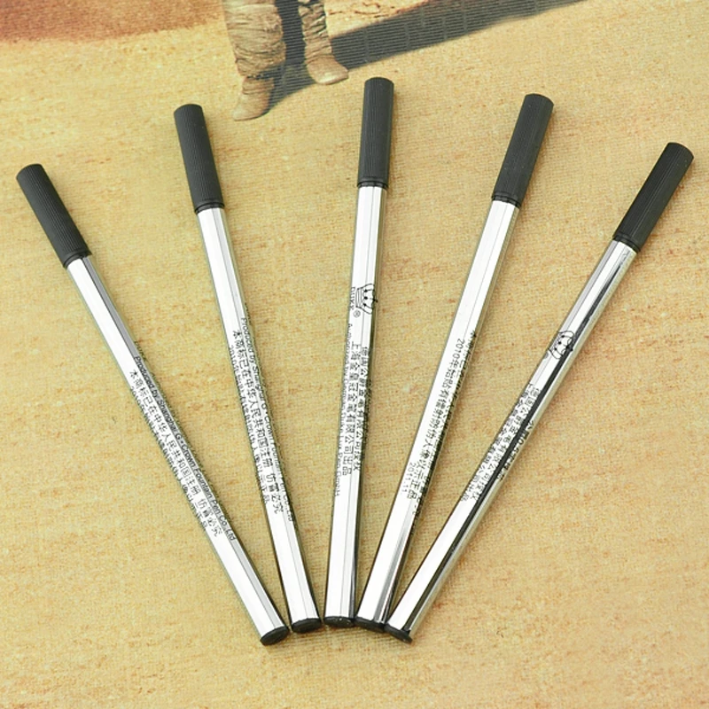 Professional 5 PCS & 15 PCS Duke Rollerball Pen Black Ink Refills 0.7mm, Push Type Length 110 mm Wholesale Price