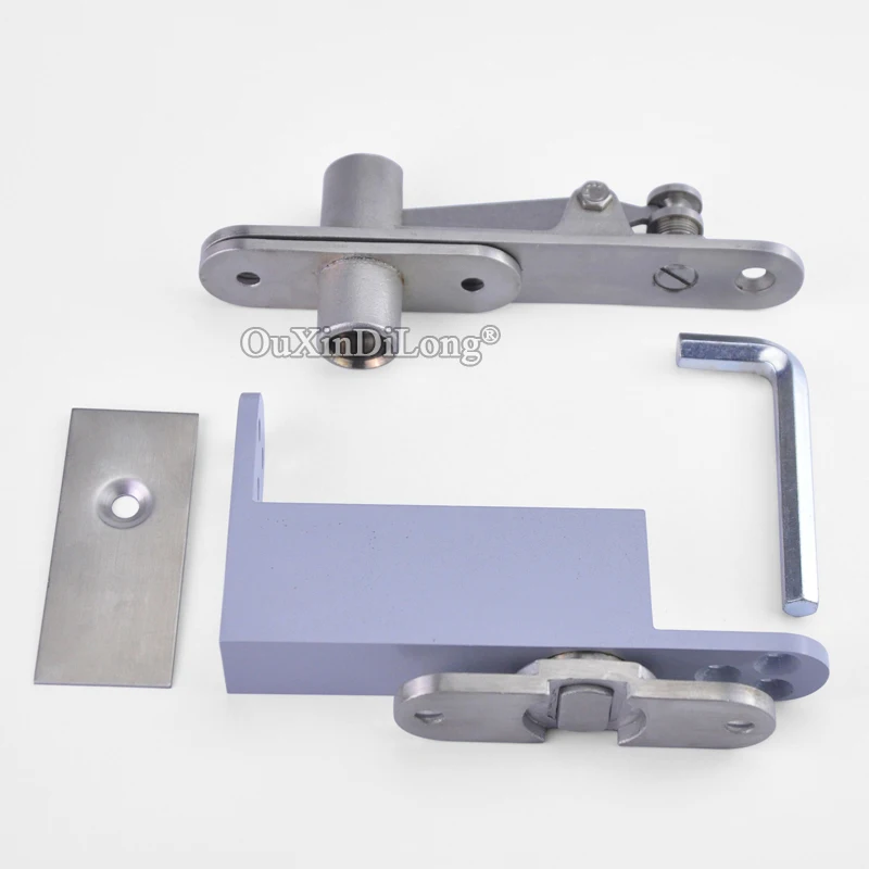 

1Set 304 Stainless Steel Door Pivot Hinges Invisible Freely Rotary Door Hinges with Auto Soft Close Function Install Up and Down