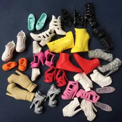 Original 1/6 Doll Shoes Boots Sandals Girl DIY Dressing Doll Toys Doll Decors For FR Super Model Barby Dolls Colorful Doll Shoes