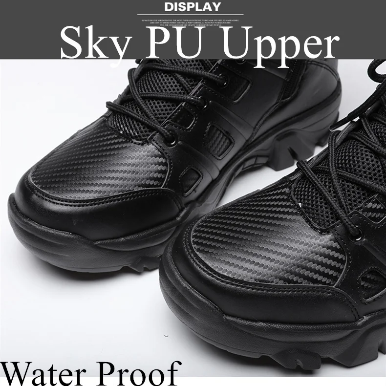 Outdoors Hiking Boots Waterproof Men's shoes Men Military Boots Tactical Boots Military Training Wearable Desert Combat Boots