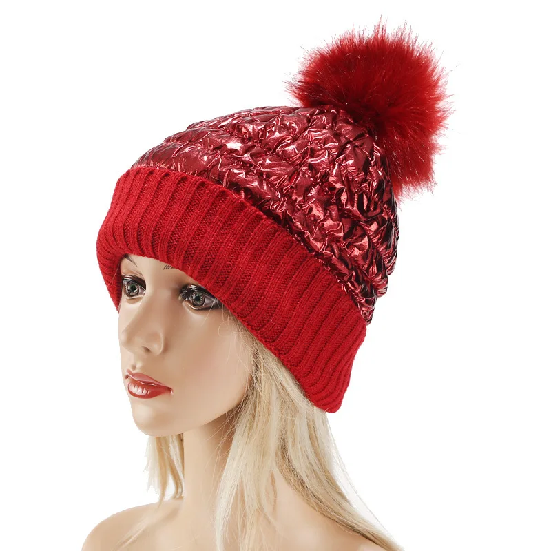 Pom Pom Beanies Windproof Design Winter Hats For Women Warm Knitted Skullies Beanies Hat New Fashion bonnet femme hiver 2020