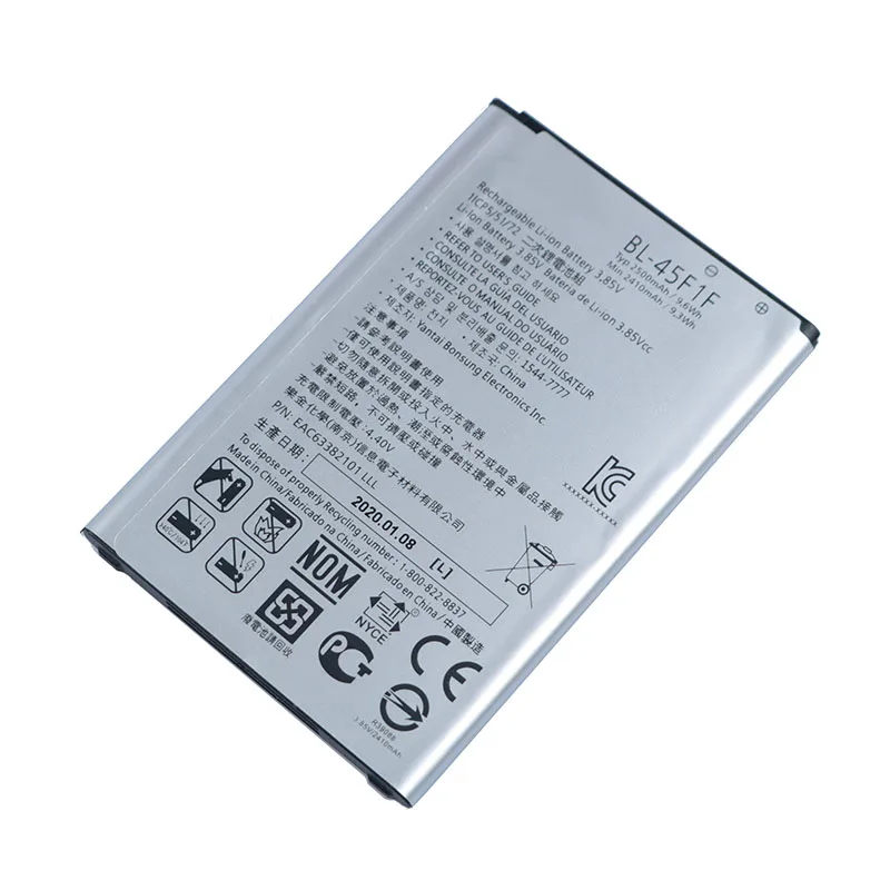 Original BL-45F1F Battery for LG k8 K4 K3 M160 LG Aristo MS210 2410mAh X230K M160 X240K LV3  (2017 version K8) image 3