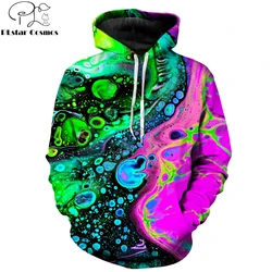 Sudadera con capucha de Trippy para hombre, suéter psicodélico de colores vibrantes con estampado 3D, ropa de calle Harajuku, MH777, novedad de 2019