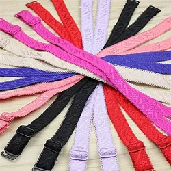 1 Pair 34cm Slip Resistant Bra Straps Women Double Shoulder Elastic Bra Strap