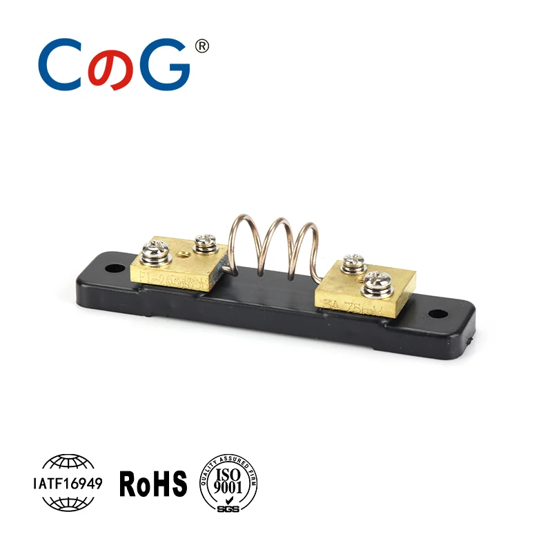 1A 2A 3A 5A 10A 15A 20A 30A 40A 50A 75A 100A 75mV 60mV 100mV 200mV CG FL-2 Manganin Copper DC Shunt Measuring Shunt Resistor