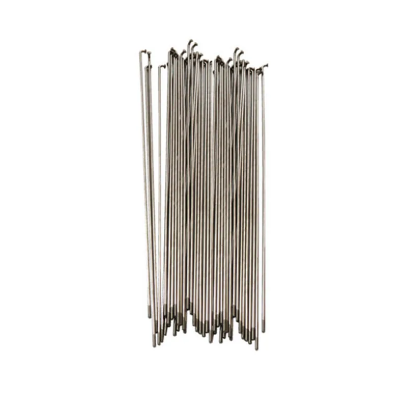 Bicycle Stainless Silver Steel Spokes 36pcs Bike Parts 14G J Bend with Nipples High Quality Many Length