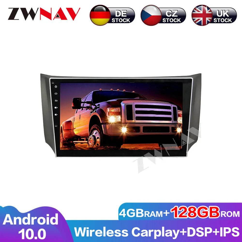 Stereo Multimedia DSP Audio 128G Android10 Touch Screen Car DVD Player Auto Radio For Nissan Slyphy GPS Head Unit