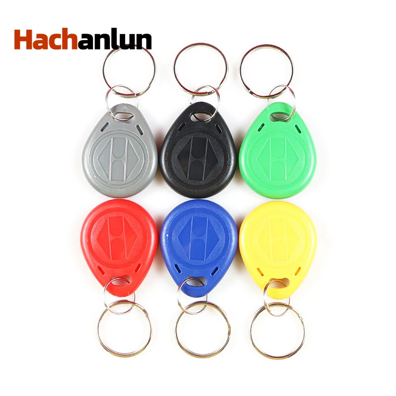 

50pcs writable blank 125khz t5577 keychain Em4305 Duplicator Badge Copy Rfid Tag Card Sticker t5577 Key Fob