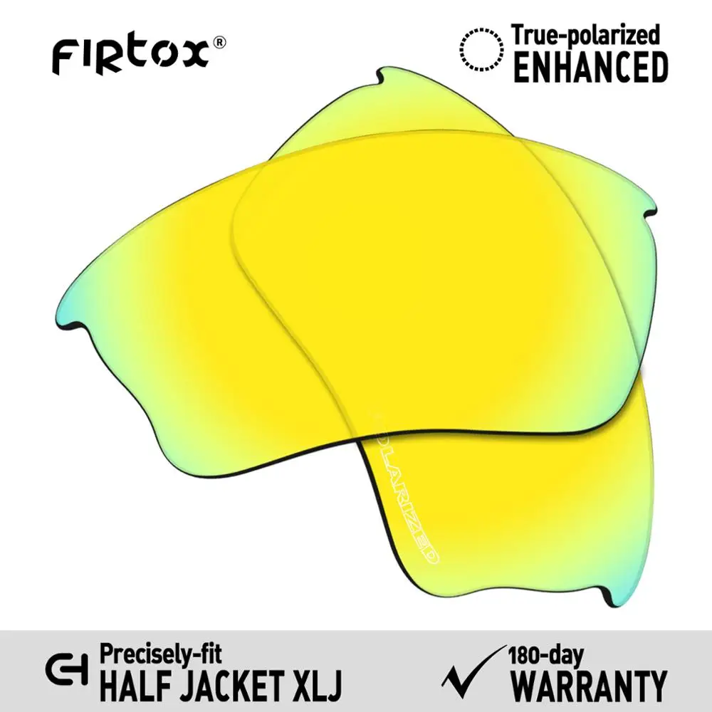 Firtox Anti-Seawater Polarized Lenses Replacement for-Oakley Half Jacket XLJ Sunglasses (Lens Only) - Multiple Colors