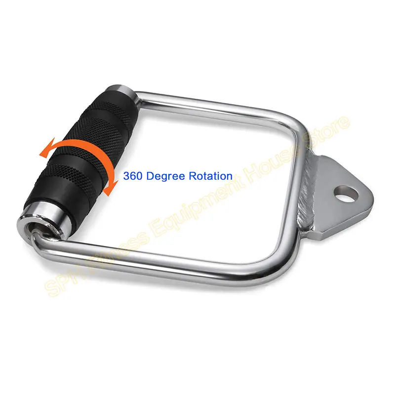 Home Fitness D Handle Saddle for Lat, Pull Down Gym Workout Handles, Exercise Triceps, Biceps, Arm Muscle Seated Rowing Grip