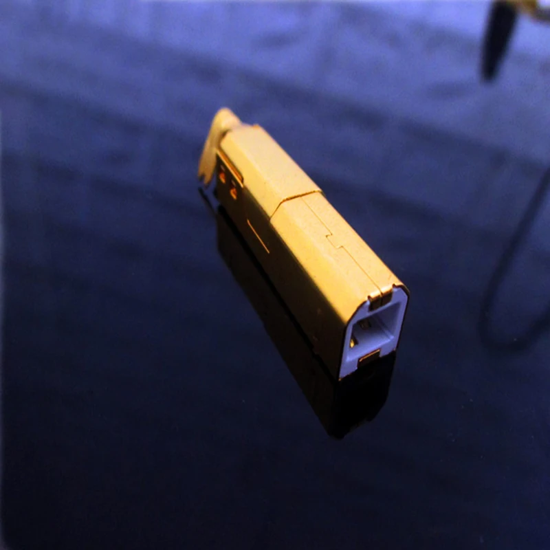3u banhado a ouro tipo a tipo b usb a usb b conector jack cauda soquete conector porta soquete áudio diy acessórios