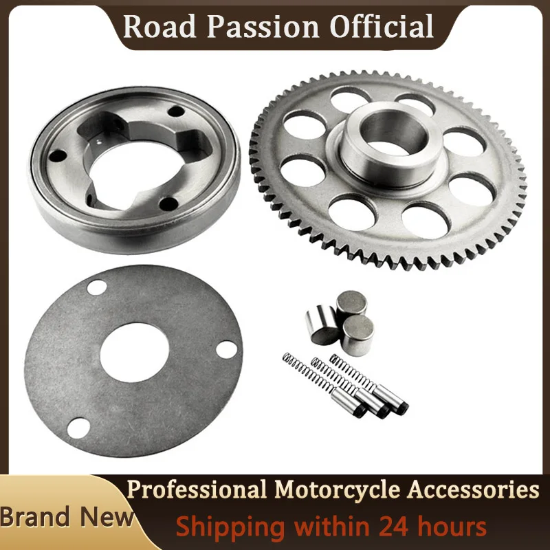 Road Passion motocykl jednokierunkowy zestaw sprzęgła rozrusznika dla Suzuki GN250 GN250E GZ250 Marauder TU250 1982-2001 12600-38812